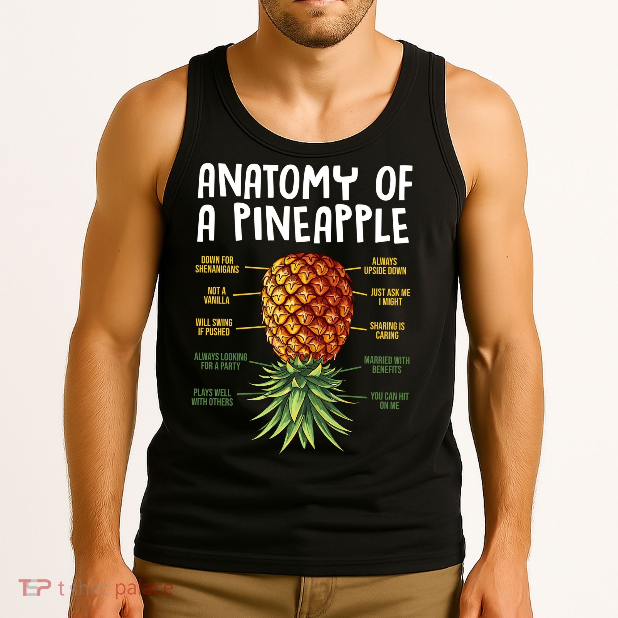 Anatomy Of A Pineapple Swinger Tank Top