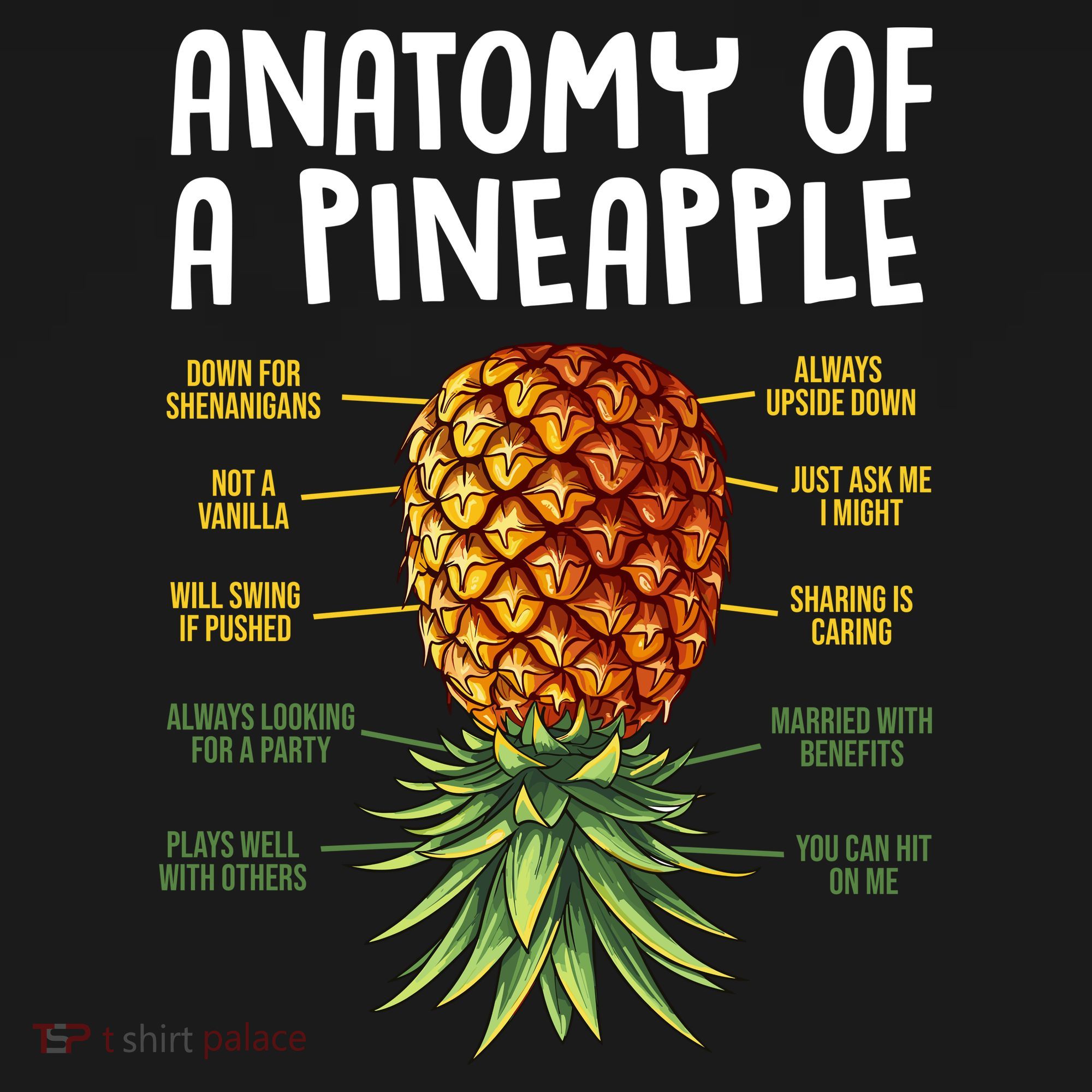 Anatomy Of A Pineapple Swinger Tank Top