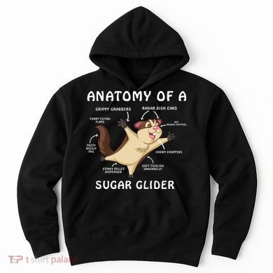 Anatomy Of A Sugar Glider Hoodie