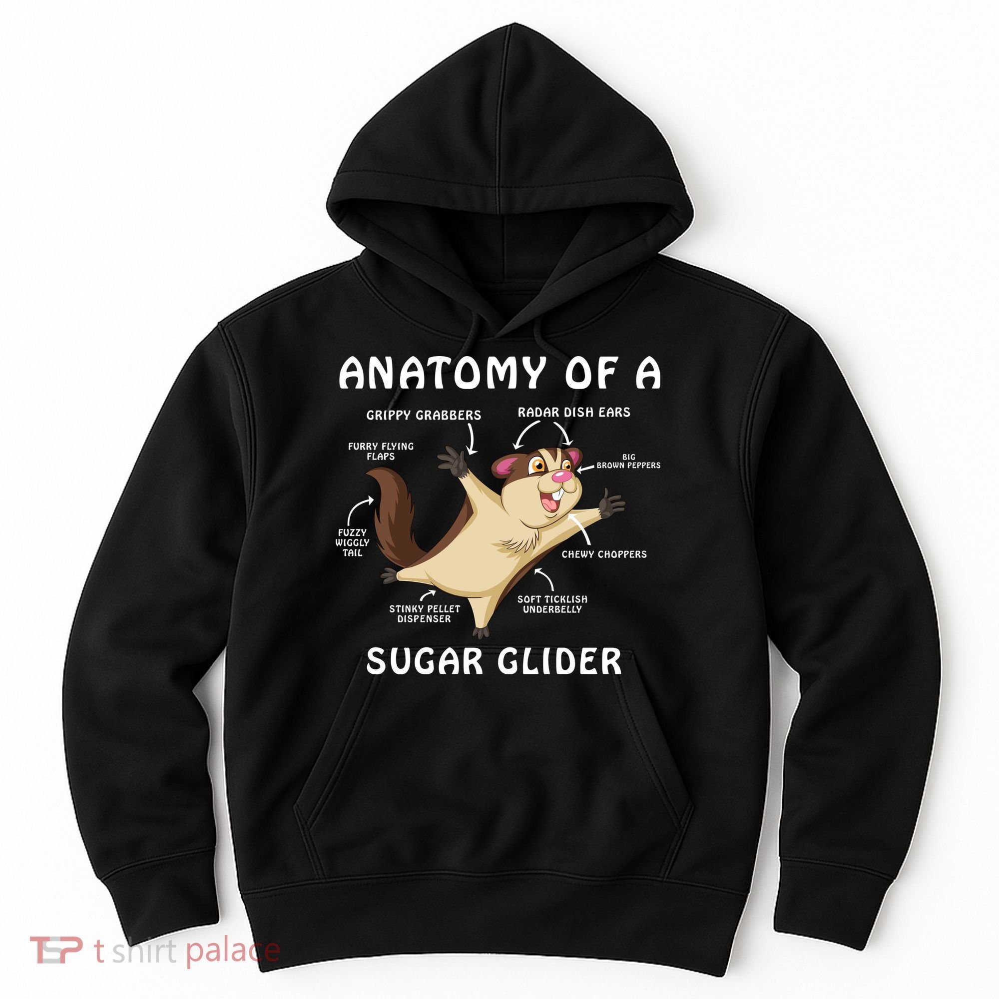 Anatomy Of A Sugar Glider Hoodie
