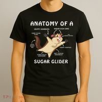 Anatomy Of A Sugar Glider T-Shirt thumb 3