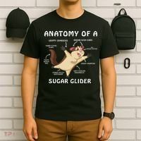 Anatomy Of A Sugar Glider T-Shirt thumb 6