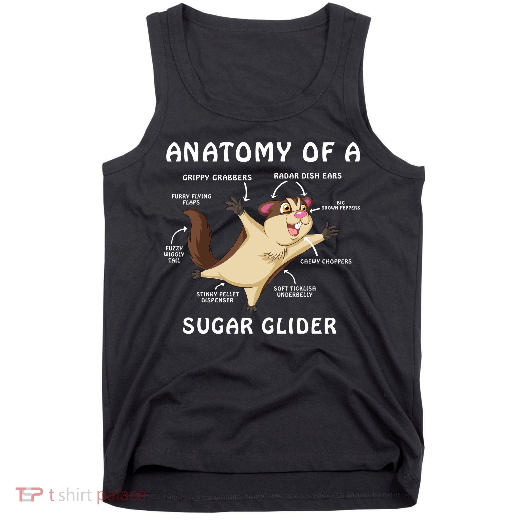 Anatomy Of A Sugar Glider Tank Top