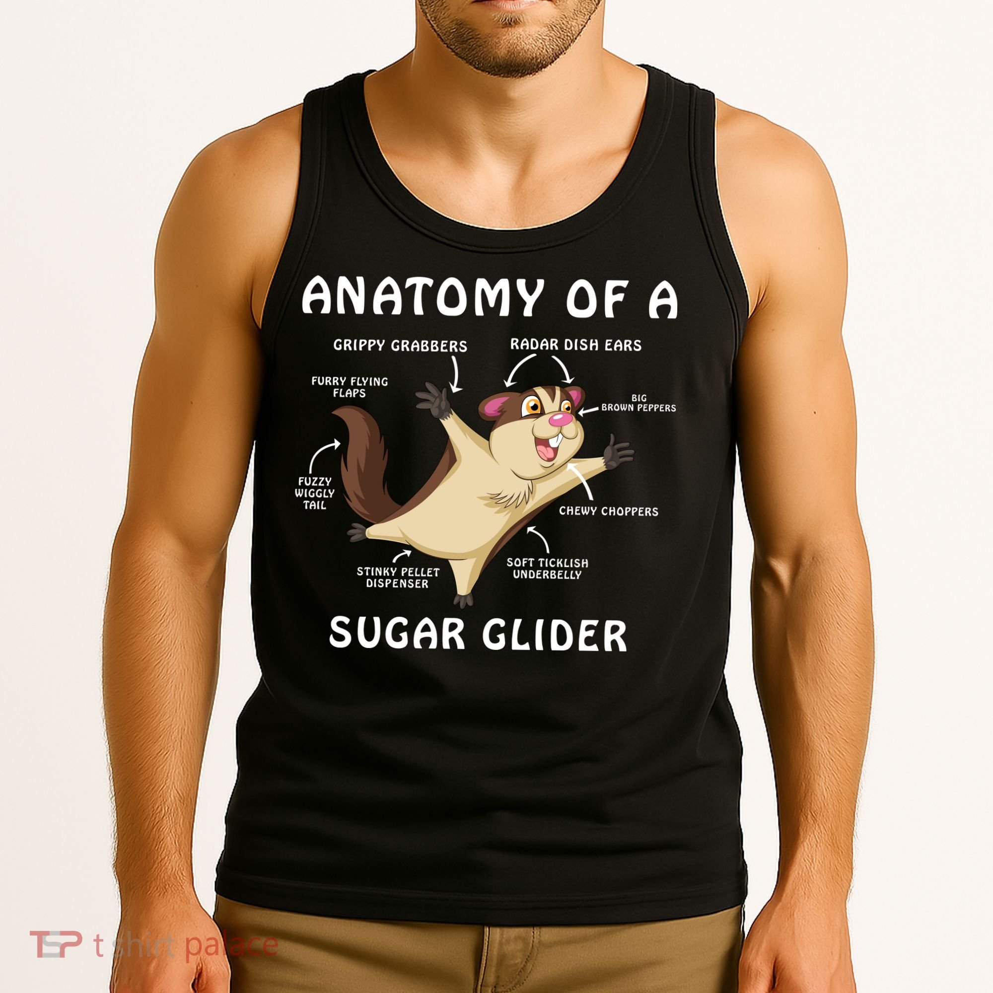 Anatomy Of A Sugar Glider Tank Top