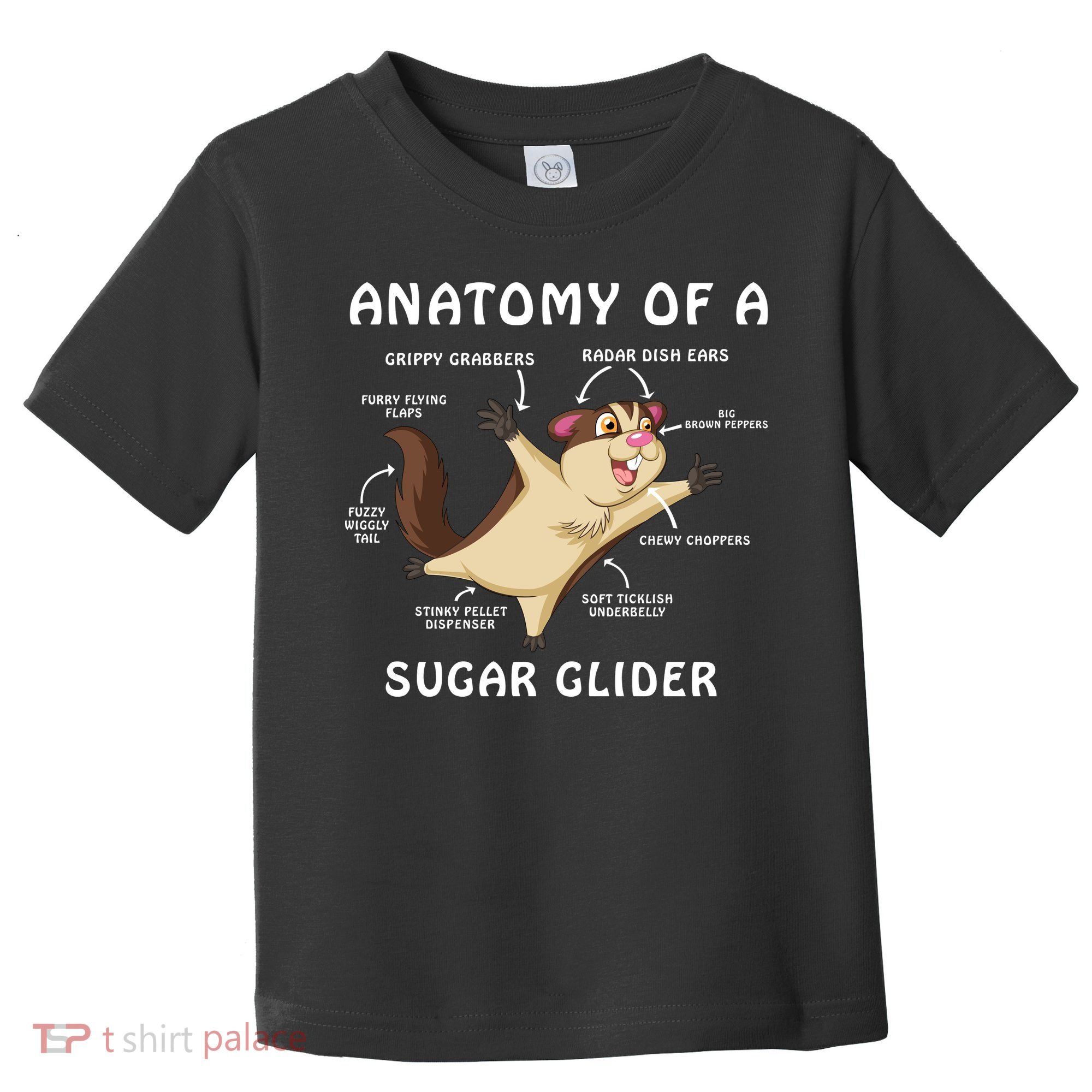 Anatomy Of A Sugar Glider Toddler T-Shirt