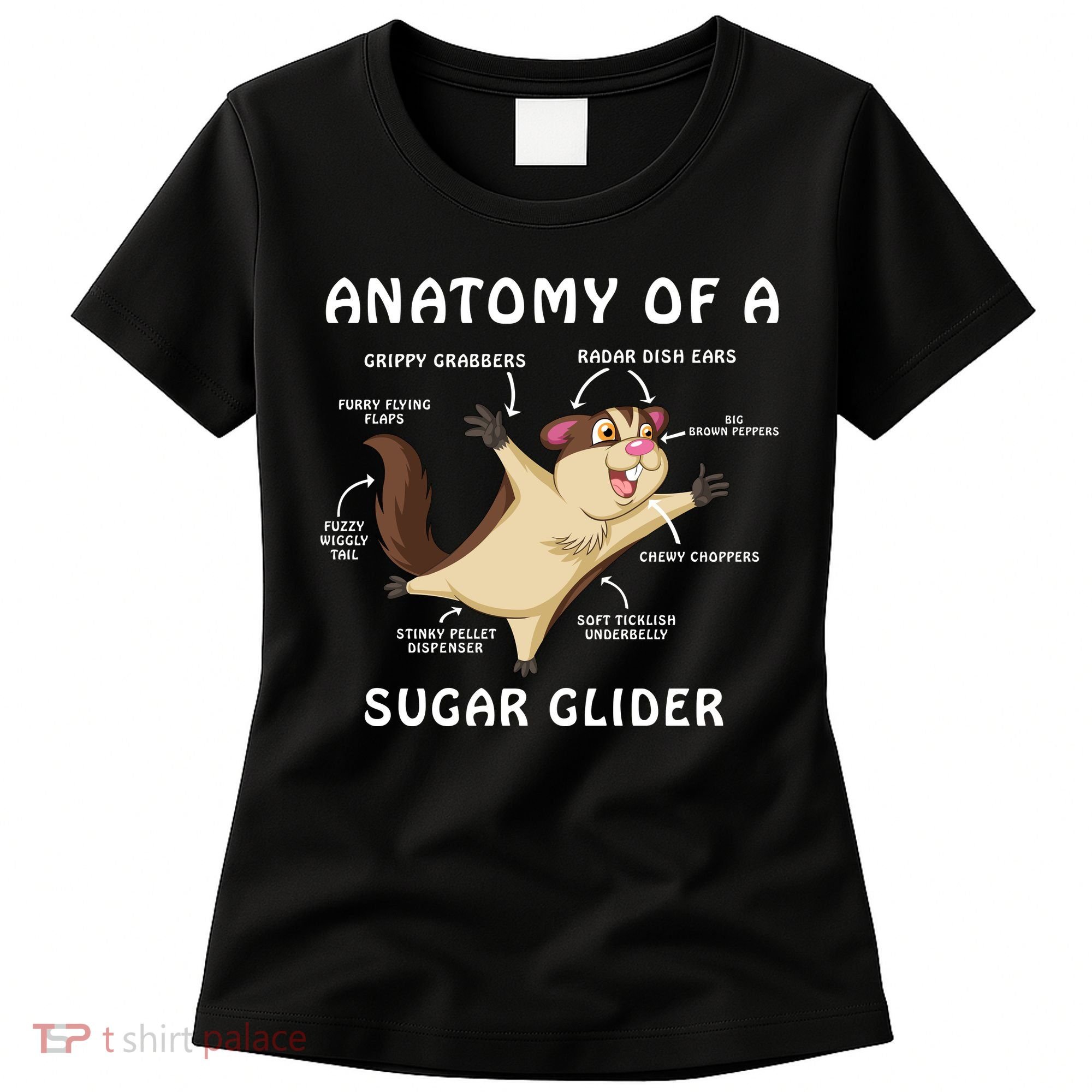 Anatomy Of A Sugar Glider Women's T-Shirt