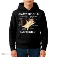 Anatomy Of A Sugar Glider Kids Hoodie thumb 4