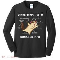 Anatomy Of A Sugar Glider Kids Long Sleeve Shirt thumb 0