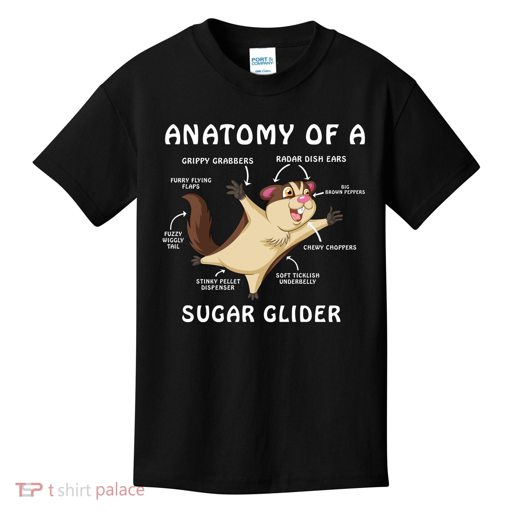 Anatomy Of A Sugar Glider Kids T-Shirt