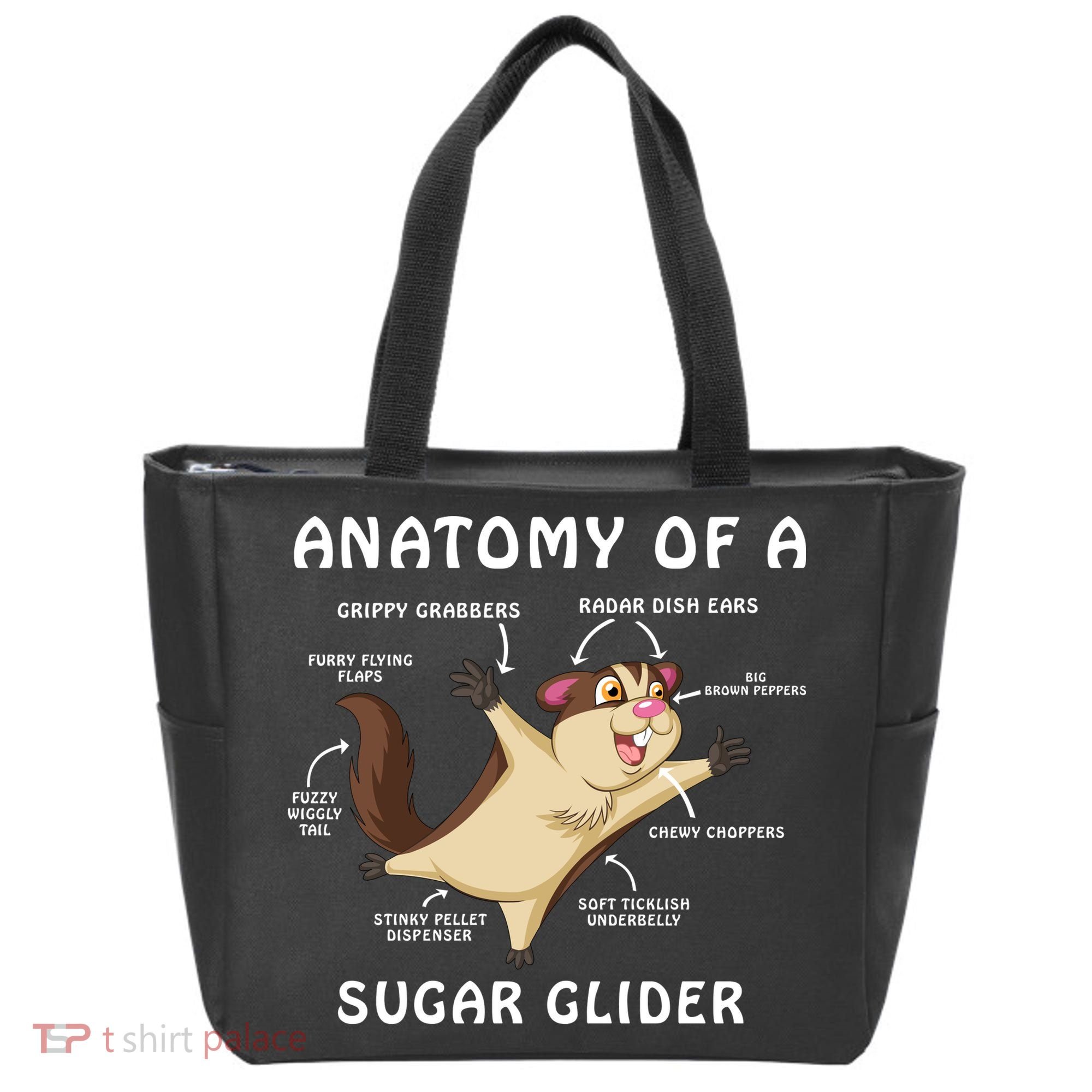 Anatomy Of A Sugar Glider Tote Bag