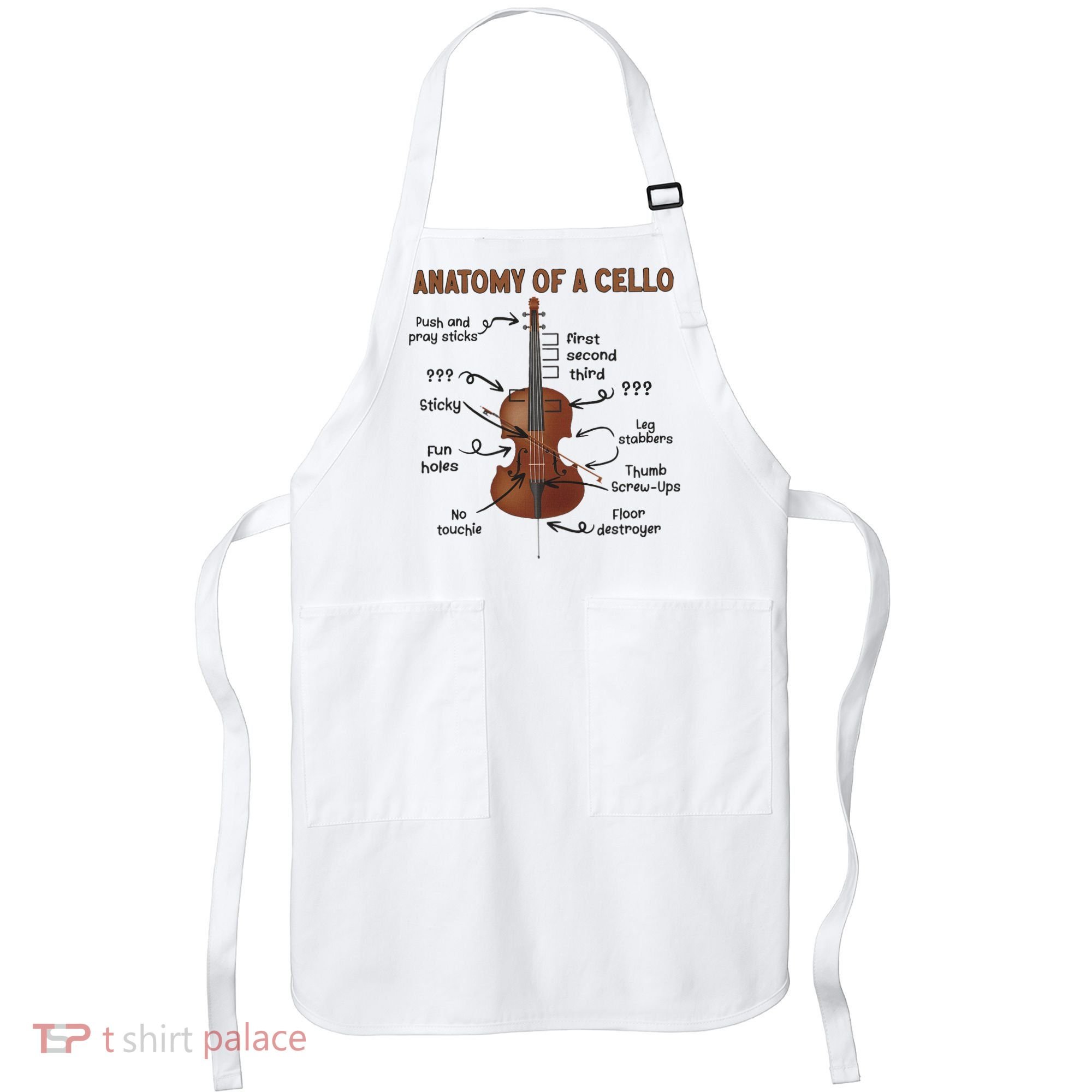 Anatomy Of A Cello Cellist Cello Lover Cello Player Apron