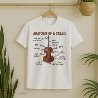 Anatomy Of A Cello Cellist Cello Lover Cello Player T-Shirt thumb 2
