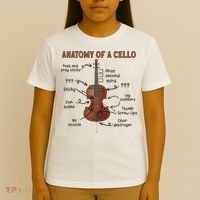 Anatomy Of A Cello Cellist Cello Lover Cello Player T-Shirt thumb 4