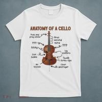 Anatomy Of A Cello Cellist Cello Lover Cello Player T-Shirt thumb 5