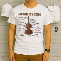 Anatomy Of A Cello Cellist Cello Lover Cello Player T-Shirt thumb 6