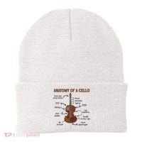 Anatomy Of A Cello Cellist Cello Lover Cello Player Beanie thumb 0