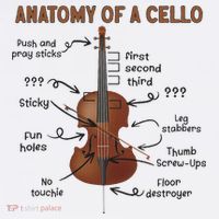 Anatomy Of A Cello Cellist Cello Lover Cello Player Women's Tank Top thumb 5