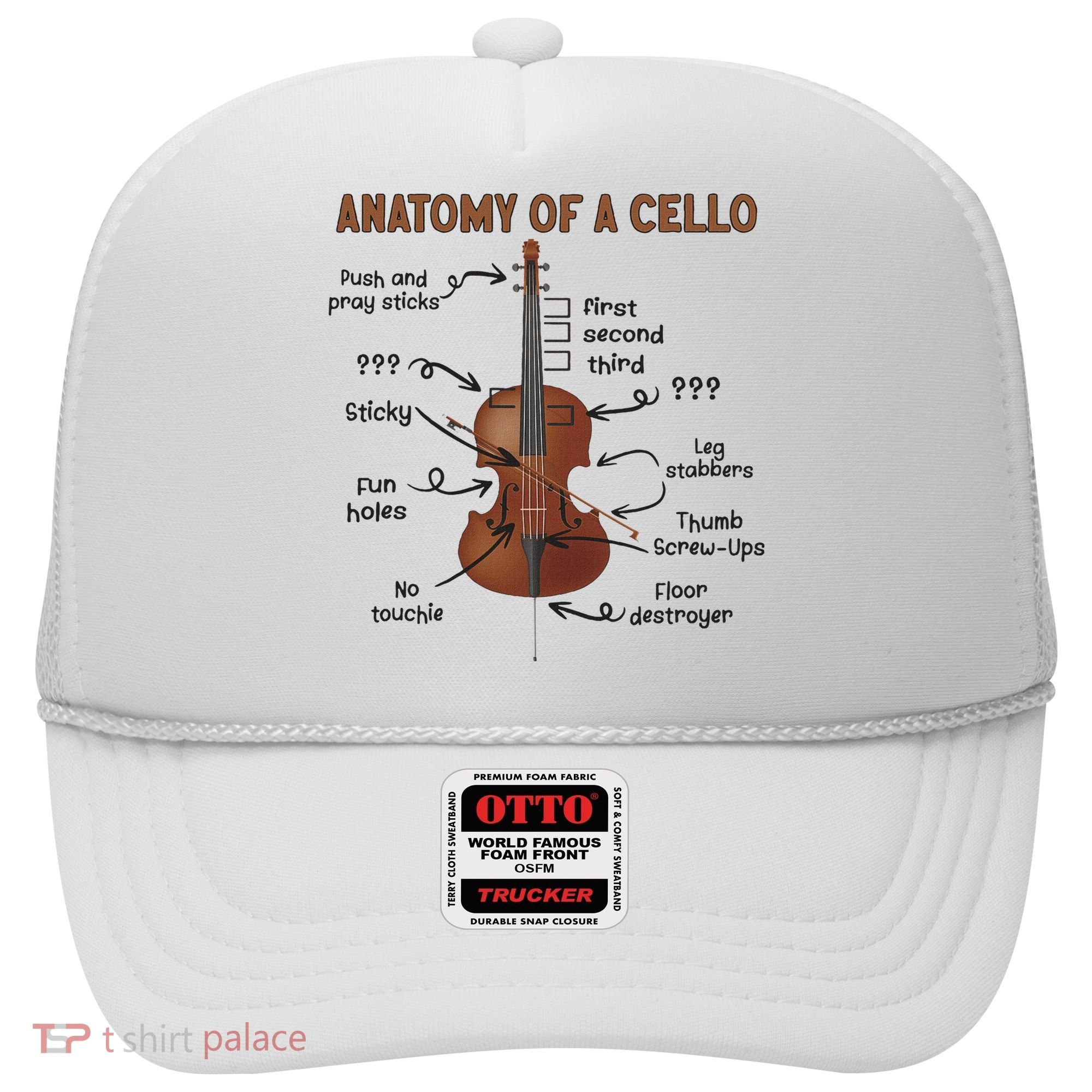 Anatomy Of A Cello Cellist Cello Lover Cello Player Hat