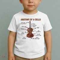 Anatomy Of A Cello Cellist Cello Lover Cello Player Toddler T-Shirt thumb 2