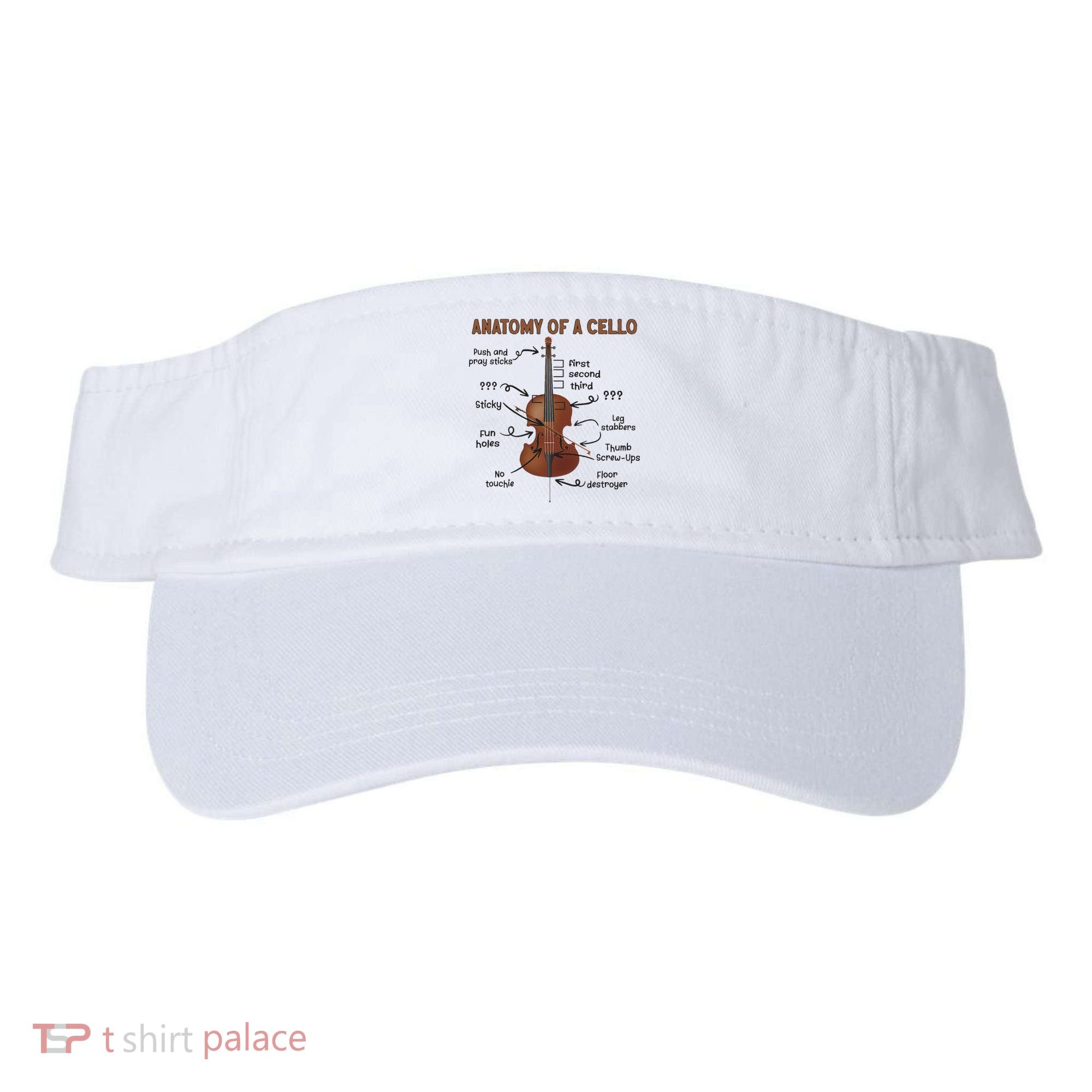 Anatomy Of A Cello Cellist Cello Lover Cello Player Visor