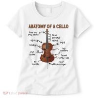 Anatomy Of A Cello Cellist Cello Lover Cello Player Women's T-Shirt thumb 0