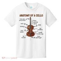 Anatomy Of A Cello Cellist Cello Lover Cello Player Kids T-Shirt thumb 0