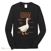 Anatomy Of A Goose Water Bird Duckling Long Sleeve Shirt thumb 0