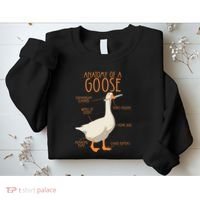 Anatomy Of A Goose Water Bird Duckling Sweatshirt thumb 2