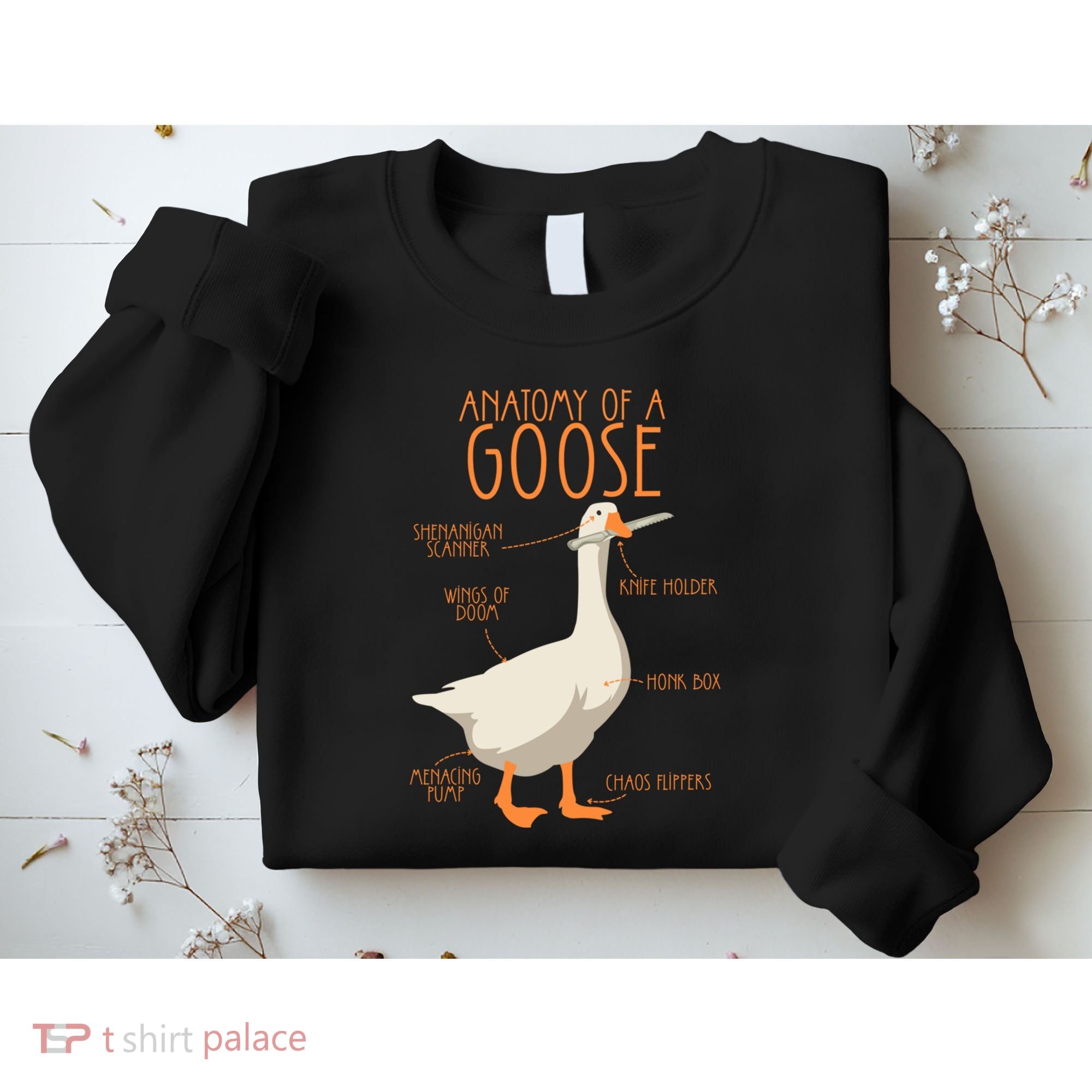 Anatomy Of A Goose Water Bird Duckling Sweatshirt