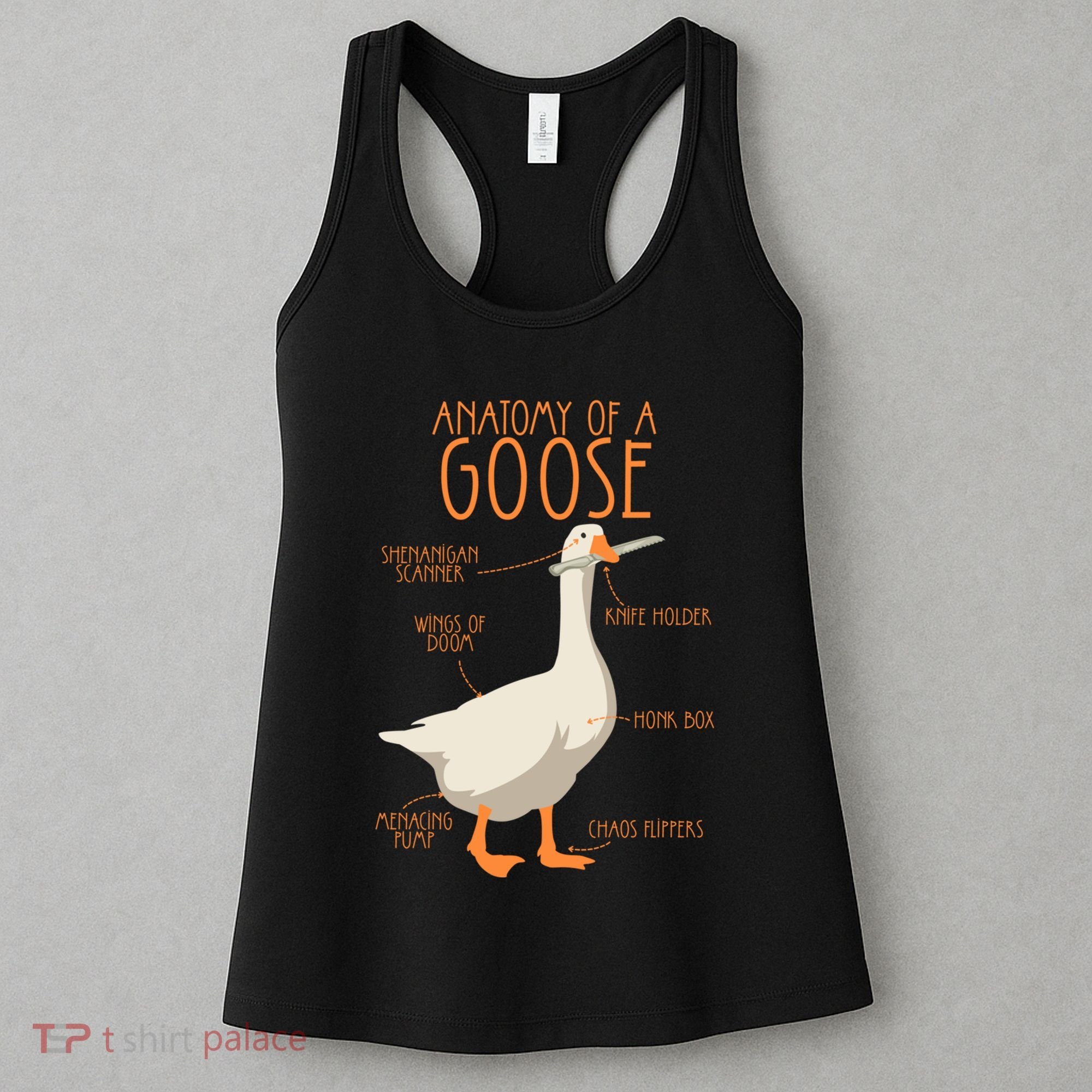 Anatomy Of A Goose Water Bird Duckling Women's Tank Top