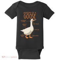 Anatomy Of A Goose Water Bird Duckling Baby Bodysuit thumb 0