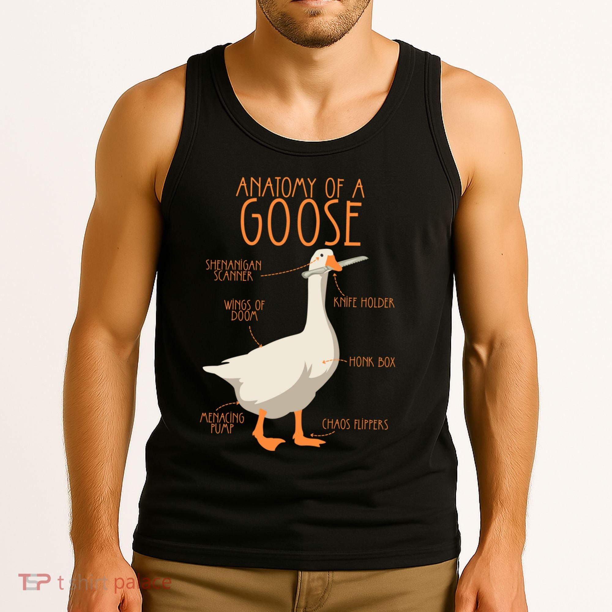 Anatomy Of A Goose Water Bird Duckling Tank Top