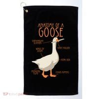 Anatomy Of A Goose Water Bird Duckling Golf Towel thumb 0