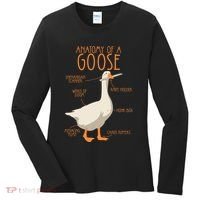Anatomy Of A Goose Water Bird Duckling Women's Long Sleeve Shirt thumb 0