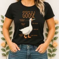 Anatomy Of A Goose Water Bird Duckling Women's T-Shirt thumb 2