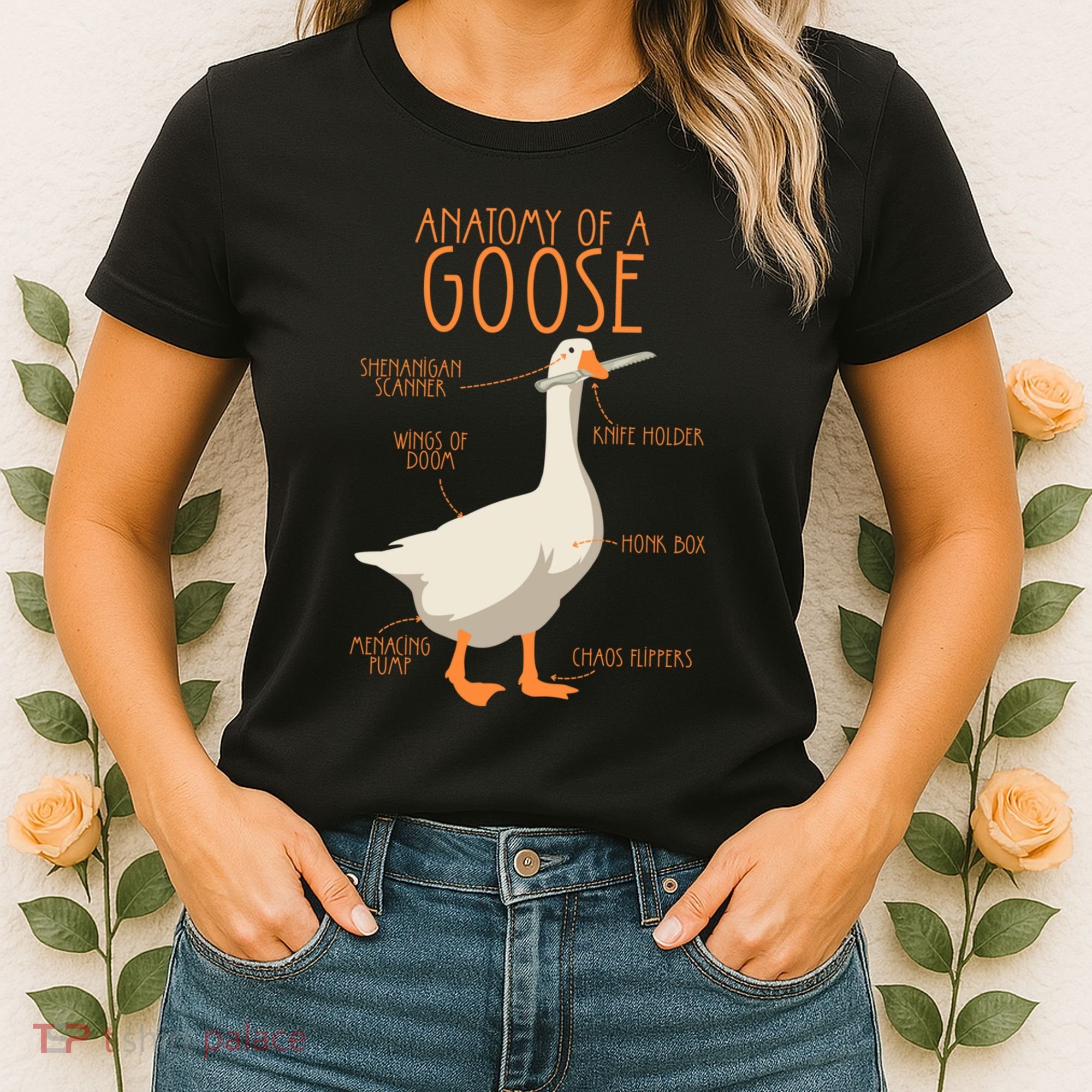 Anatomy Of A Goose Water Bird Duckling Women's T-Shirt