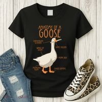 Anatomy Of A Goose Water Bird Duckling Women's T-Shirt thumb 3