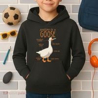 Anatomy Of A Goose Water Bird Duckling Kids Hoodie thumb 2