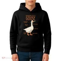 Anatomy Of A Goose Water Bird Duckling Kids Hoodie thumb 4