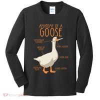 Anatomy Of A Goose Water Bird Duckling Kids Long Sleeve Shirt thumb 0