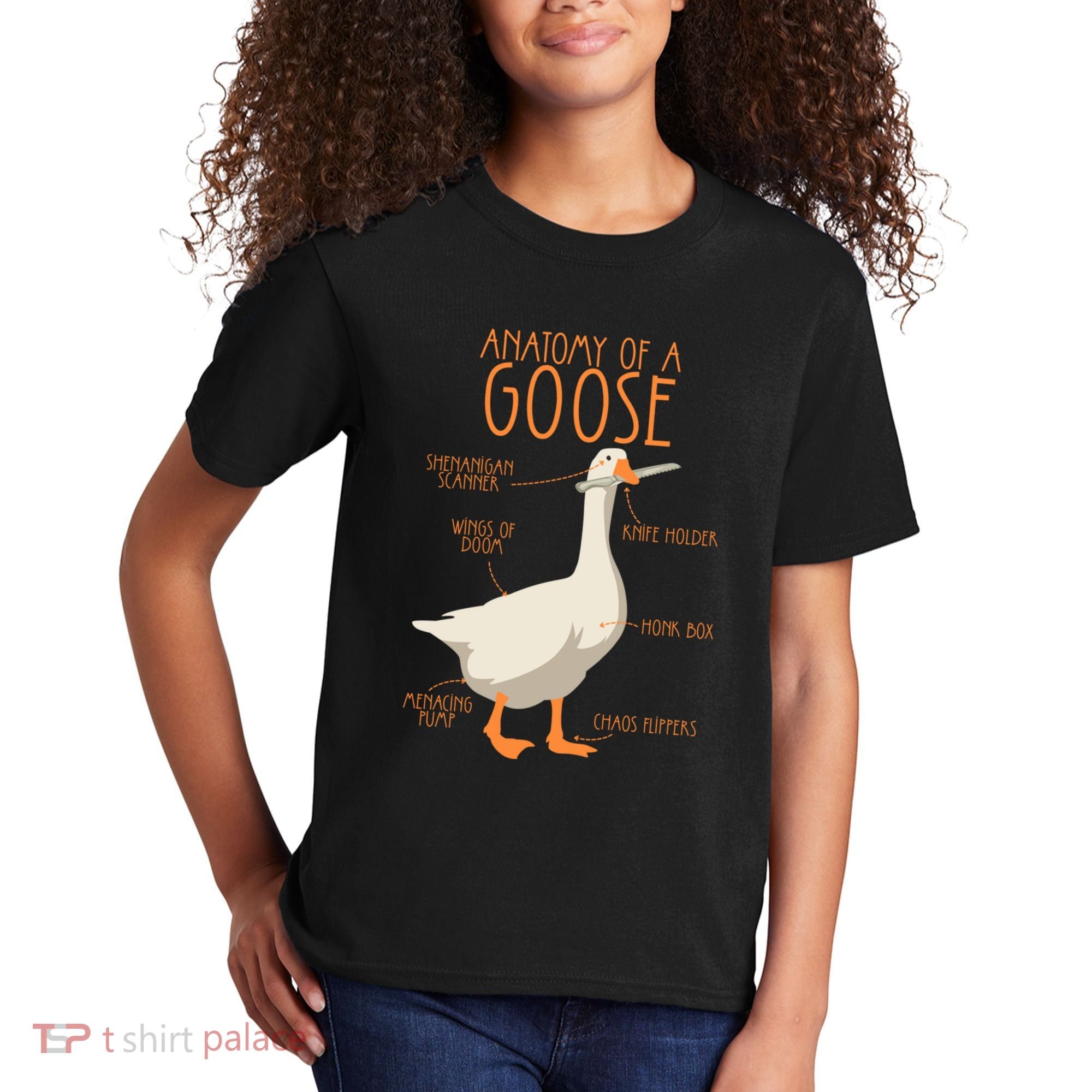 Anatomy Of A Goose Water Bird Duckling Kids T-Shirt