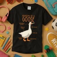 Anatomy Of A Goose Water Bird Duckling Kids T-Shirt thumb 3