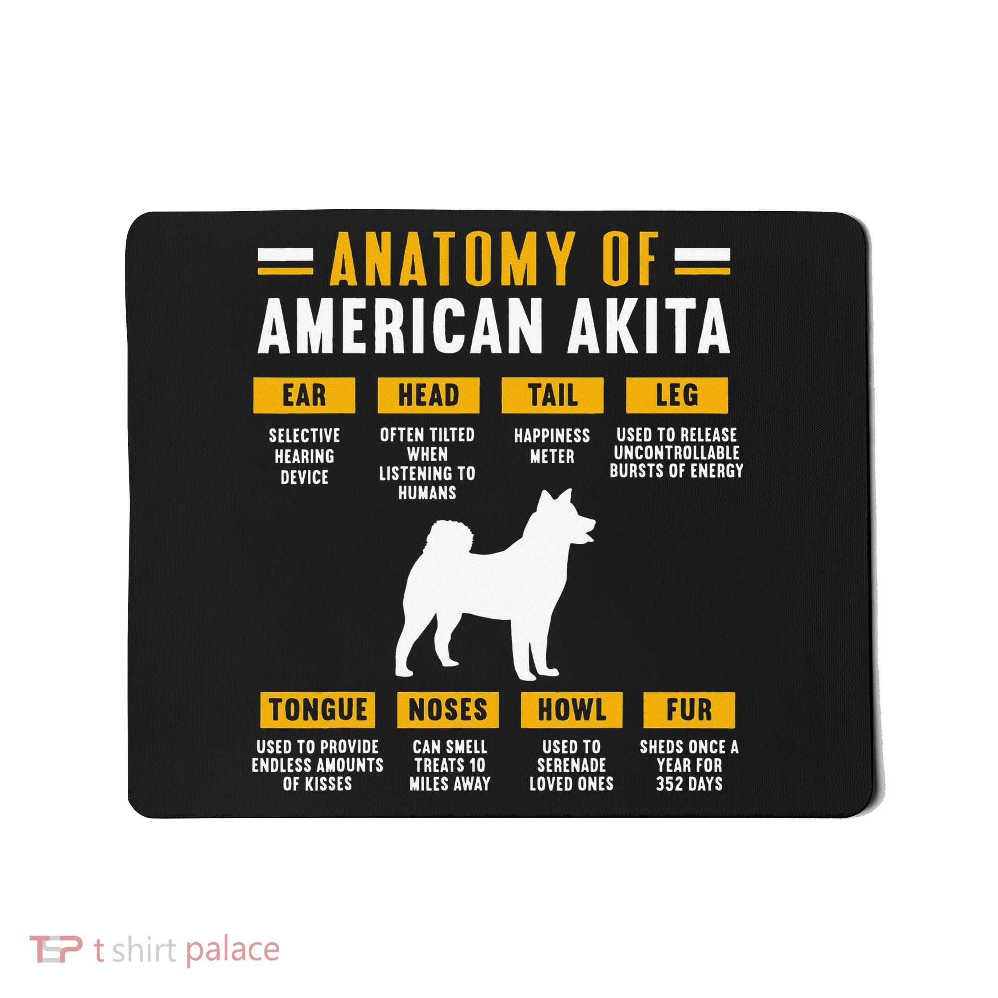 Anatomy Of An American Akita Mousepad