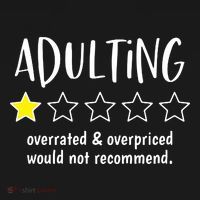 Adulting Overrated And Overpriced Would Not Recommend Funny Women's Hoodie thumb 2