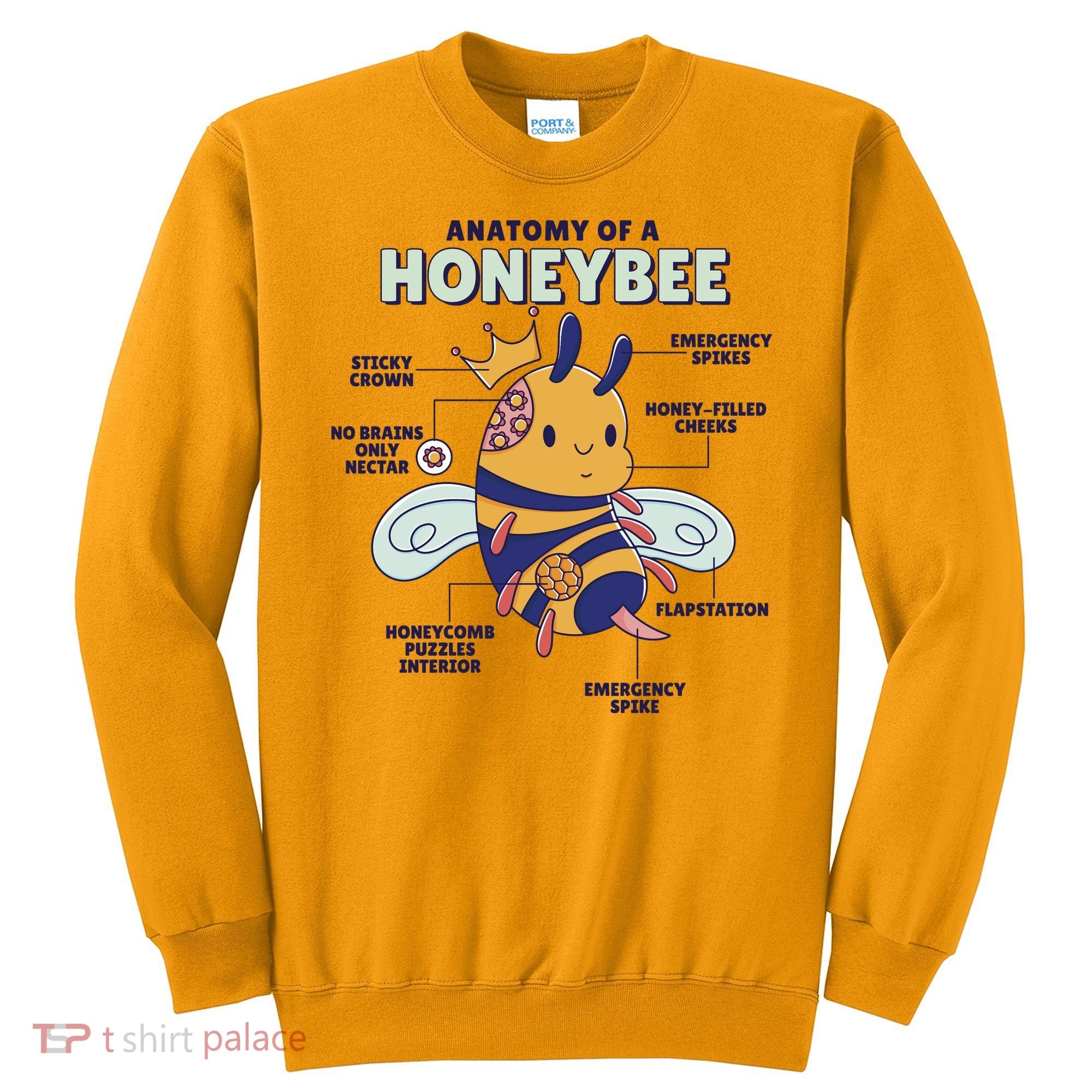 Anatomy Of A Honeybee Bumblebee Sweatshirt