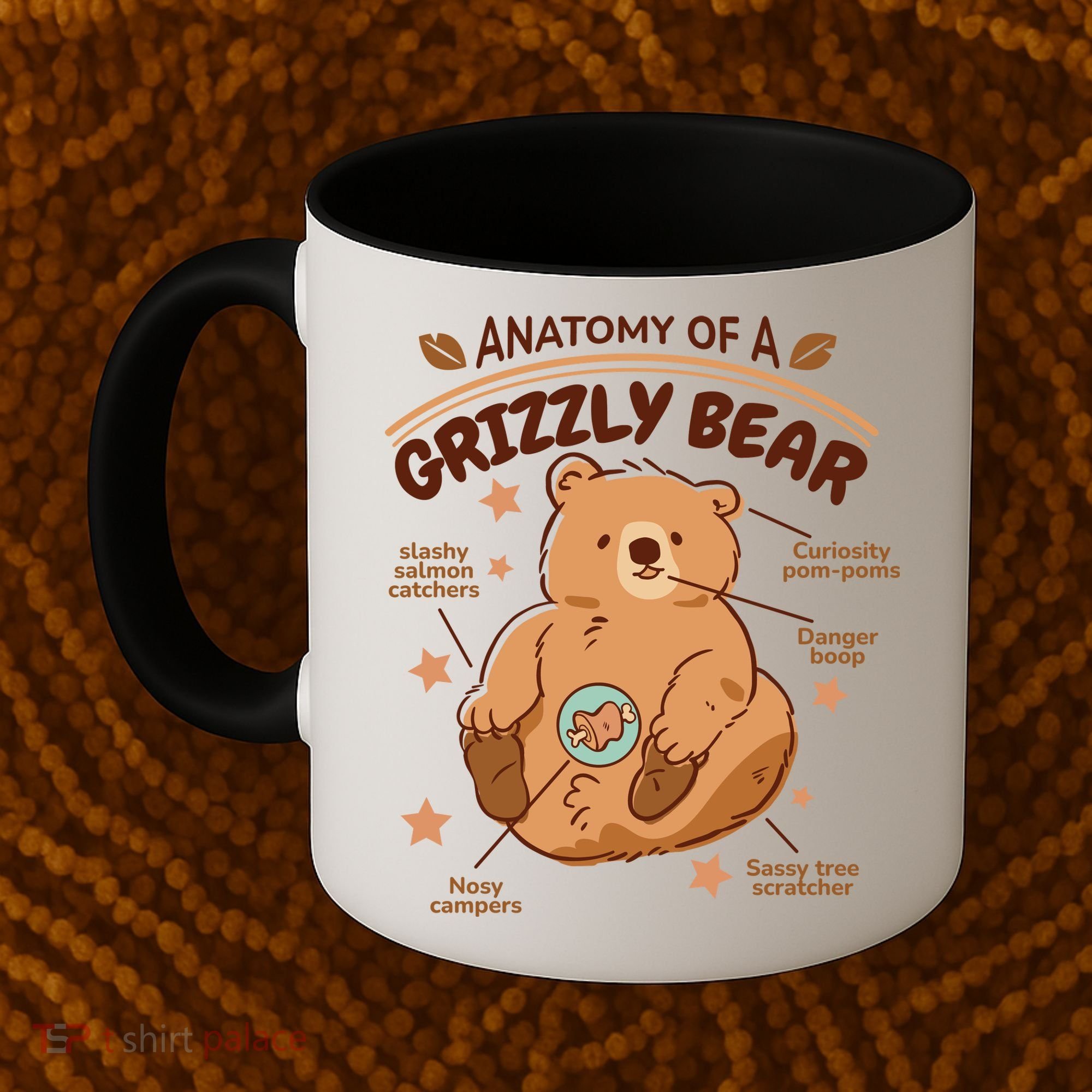 Anatomy Of A Grizzly Bear Coffee Mug
