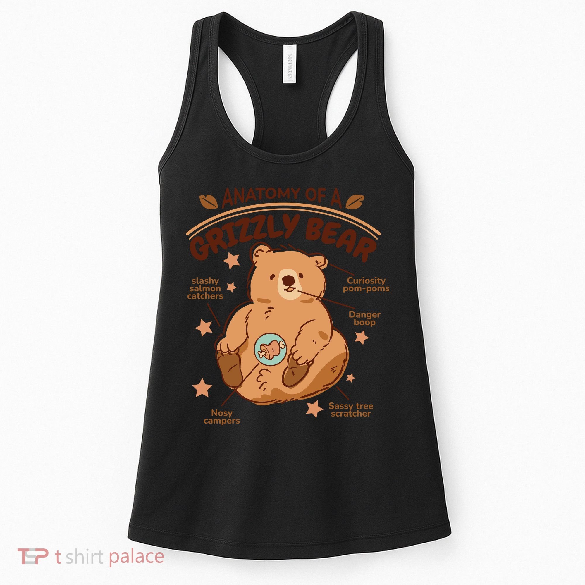 Anatomy Of A Grizzly Bear Women's Tank Top