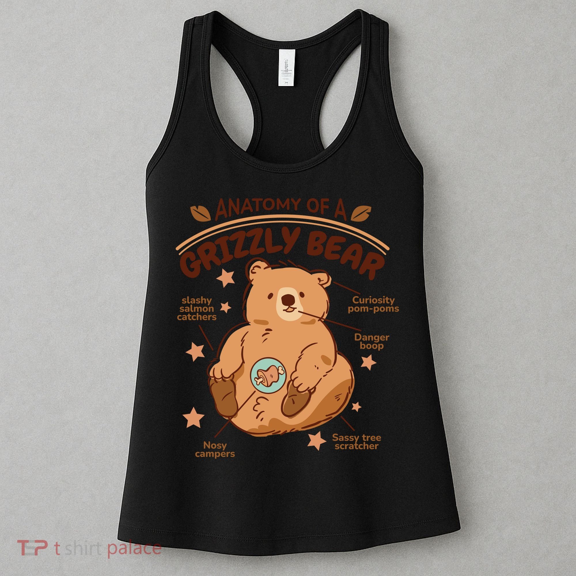 Anatomy Of A Grizzly Bear Women's Tank Top