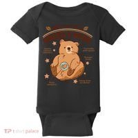Anatomy Of A Grizzly Bear Baby Bodysuit thumb 0