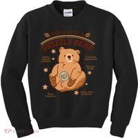 Anatomy Of A Grizzly Bear Kids Sweatshirt thumb 0